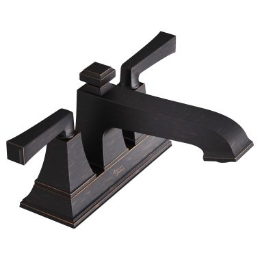 Click here to see American Standard 7455207.278 American Standard Town Square S 4” Centerset Lavatory Faucet, Lever Handle, WaterSense, 1.2 GPM, Venetian Bronze - 7455207.278