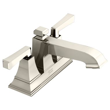 Click here to see American Standard 7455207.013 American Standard Town Square S 4” Centerset Lavatory Faucet, Lever Handle, WaterSense, 1.2 GPM, Polished Nickel - 7455207.013
