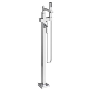 Click here to see American Standard T455951.002 American Standard Town Square S Polished Chrome Free Standing Tub Filler with Personal Shower, Lever Handle, 1.8 GPM, Brass, Water Efficient -  T455951.002