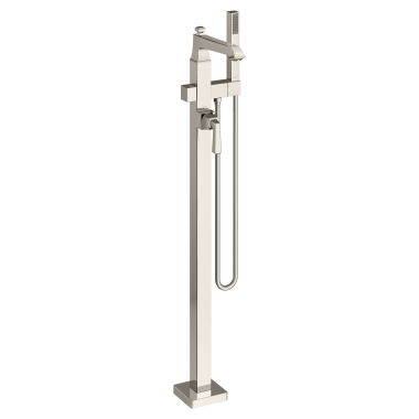 Click here to see American Standard T455951.013 American Standard Town Square S Polished Nickel Free Standing Tub Filler with Personal Shower, Lever Handle, 1.8 GPM, Brass, Water Efficient - T455951.013