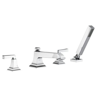 Click here to see American Standard T455901.002 American Standard Town Square S Roman Tub Faucet Trim with Lever Handles and Personal Shower for Flash Rough-in Valve, Chrome - T455901.002