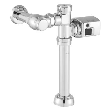 Click here to see American Standard 6047SM111.002 American Standard Ultima Touchless Sensor Toilet Flush Valve with 4 C-sized Alkaline Batteries, Piston-Type, 1.1 GPF - 6047SM111.002