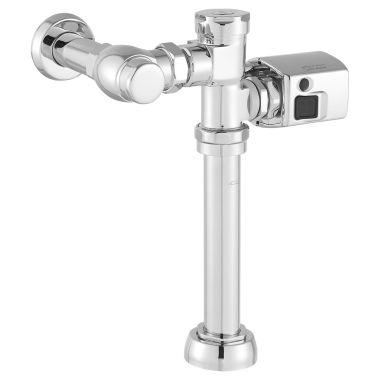 Click here to see American Standard 6047SM121.002 American Standard Ultima Touchless Sensor Toilet Flush Valve with 4 C-sized Alkaline Batteries, Piston-Type, 1.28 GPF - 6047SM121.002