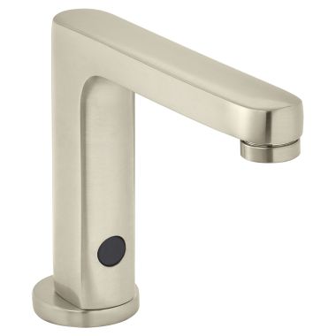 Click here to see American Standard 250B102.295 American Standard Moments Select Brushed Nickel Bathroom Faucet, WaterSense, Touchless, Vandal-Resistant Brass Spout, 1.5 GPM - 250B102.295