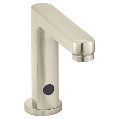 Click here to see American Standard 2506155.295 American Standard Moments Selectronic Touchless Brushed Nickel Lavatory Faucet, Battery Powered, Lead-Free, 0.5 GPM - 2506155.295