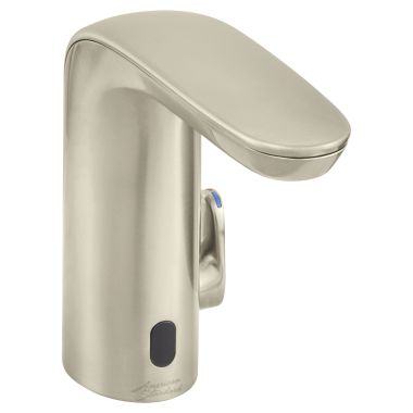 Click here to see American Standard 7755205.295 American Standard NextGen Selectronic 5-3/4in Brushed Nickel Touchless Lavatory Faucet with Temperature Mixing Lever, 0.5 GPM - 7755205.295