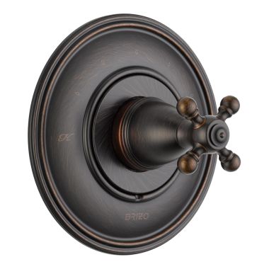 Click here to see Brizo T66T038-RB Brizo Tresa Sensori Single-Handle Thermostatic Valve Trim, Cross Handle, Venetian Bronze - T66T038-RB