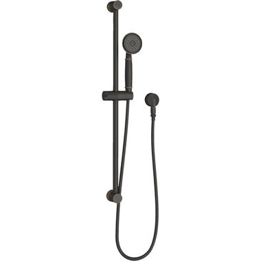 Click here to see American Standard 1662607.278 American Standard Traditional Single-Function Slide Bar Shower Kit, WaterSense,1.8 GPM, Legacy Bronze - 1662607.278