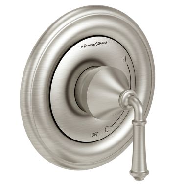 Click here to see American Standard TU420500.295 American Standard Portsmouth Brushed Nickel Pressure Balance Valve Only Trim, Lever Handle - TU420500.295