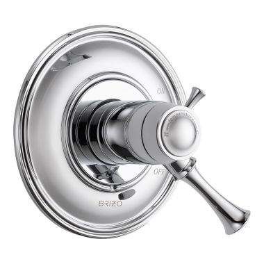 Click here to see Brizo T60005-PC Brizo Baliza TempAssure Thermostatic Two-Handle Valve Trim, Lever Handles, Polished Chrome - T60005-PC