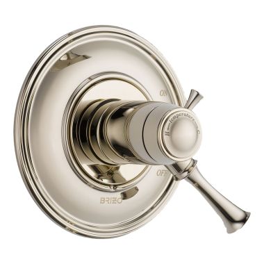 Click here to see Brizo T60005-PN Brizo Baliza TempAssure Thermostatic Two-Handle Valve Trim, Lever Handles, Polished Nickel - T60005-PN