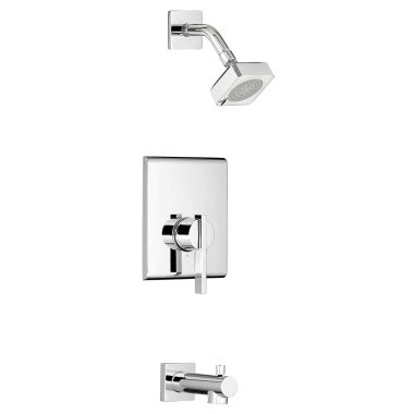 Click here to see American Standard TU184508.002 American Standard Times Square Chrome 2-in-1 Function Pressure Balance Shower Only Trim, 1.75 GPM, Square, Double Ceramic Cartridge, Lever Handle - TU184508.295