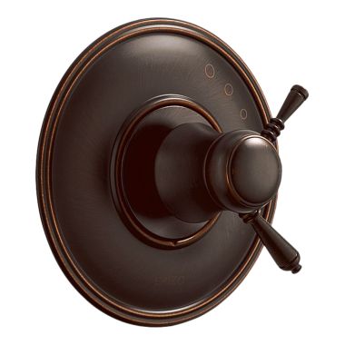 Click here to see Brizo T60010-RB Brizo Traditional TempAssure Thermostatic Two-Handle Valve Trim, Lever Handles, Venetian Bronze - T60010-RB
