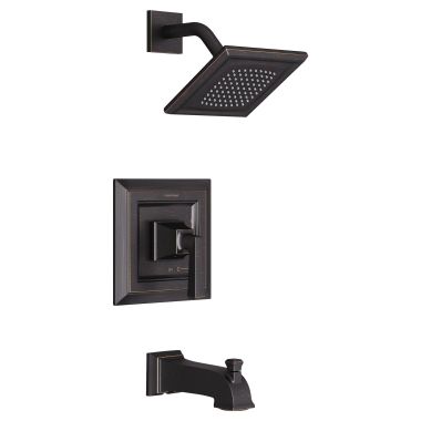 Click here to see American Standard TU455508.278 American Standard Town Square S Legacy Bronze Pressure Balance Tub/Shower Trim, 1.75 GPM, Double Ceramic Balance Cartridge, Lever Handle - TU455508.278