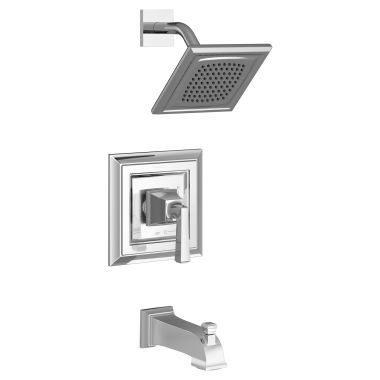 Click here to see American Standard TU455502.002 American Standard Town Square S Chrome Pressure Balance Tub/Shower Trim, 2.5 GPM, Double Ceramic Balance Cartridge, Lever Handle - TU455502.002