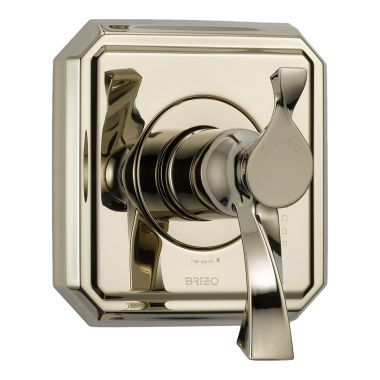 Click here to see Brizo T60030-PN Brizo Virage TempAssure Thermostatic Two-Handle Valve Trim, Lever Handles, Polished Nickel - T60030-PN