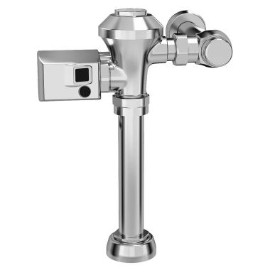 Click here to see American Standard 6147SM121.002 American Standard Ultima Polished Chrome Touchless Sensor Toilet Flush Valve, 1.28 GPF, Diaphragm-Type - 6147SM121.002