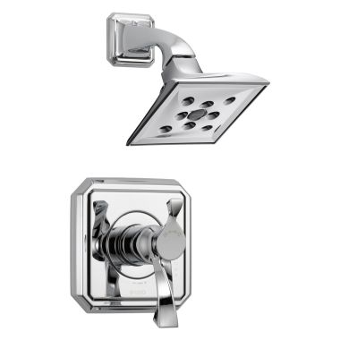 Click here to see Brizo T60230-PC Brizo Virage TempAssure Two-Handle H2Okinetic Shower Faucet with Single-Function Rain Showerhead, 1.75 GPM, Lever Handles, Polished Chrome - T60230-PC