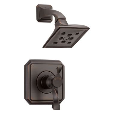 Click here to see Brizo T60230-RB Brizo Virage TempAssure Two-Handle H2Okinetic Shower Faucet with Single-Function Rain Showerhead, 1.75 GPM, Lever Handles, Venetian Bronze - T60230-RB