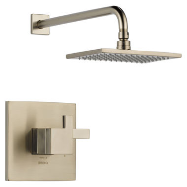 Click here to see Brizo T60280-BN Brizo Siderna TempAssure Thermostatic Shower Faucet with Single Function Raincan Showerhead, 1.75 GPM, Brilliance Brushed Nickel - T60280-BN