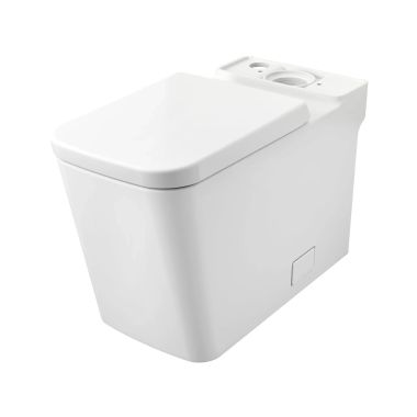 Click here to see Grohe 39664000 GROHE EUROCUBE Right Height Elongated Toilet Bowl with Toilet Seat, Less Tank - 39664000