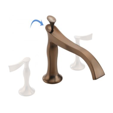 Click here to see Brizo T67390-BZLHP Brizo RSVP Brilliance Brushed Bronze Two-Handle Roman Tub Faucet Trim, Three-Hole Installation, ADA - T67390-BZLHP 