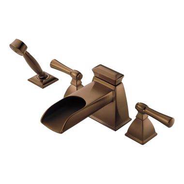 Click here to see Brizo T67745-BZ Brizo T67745-BZ Vesi Brushed Bronze Roman Tub Trim With Spray