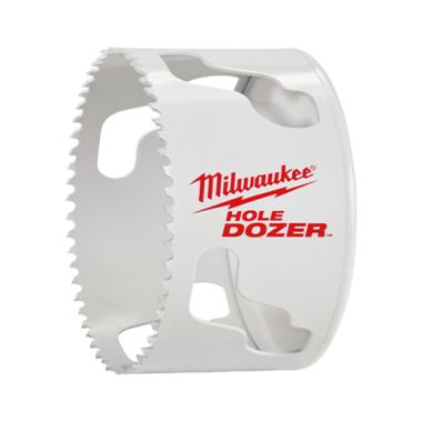Click here to see Milwaukee 49-56-0217 Ice Hardened 49-56-0217 Bi-Metal Hole Saw, 4-1/8 in Dia, 8% Cobalt
