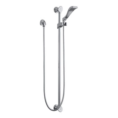 Click here to see Brizo 89710-PC Brizo RSVP Single-Function Hand Shower with Slide Bar, Dual Check Valves, WaterSense, 2.0 GPM, Polished Chrome - 89710-PC