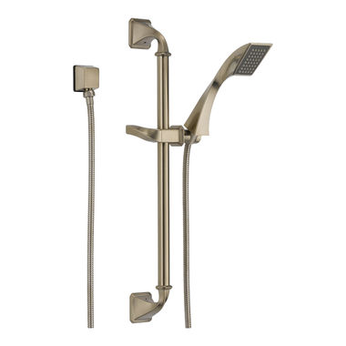 Click here to see Brizo 85730-BN Brizo Virage Single-Function Hand Shower with 24in Slide Bar, Touch Clean Nubs, WaterSense, ADA, 1.75 GPM, Brilliance Brushed Nickel - 85730-BN