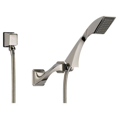 Click here to see Brizo 85830-PN Brizo Virage Single-Function Wall-Mount Hand Shower with Bracket and Elbow, Touch-Clean Nubs, 1.75 GPM, Brilliance Polished Nickel - 85830-PN