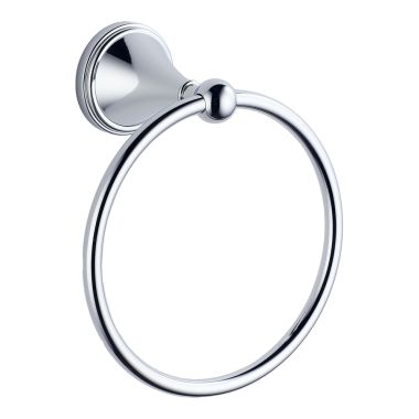 Click here to see Brizo 69546-PC Brizo Traditional Wall Mounted Round Towel Ring with Mounting Hardware, Polished Chrome - 69546-PC