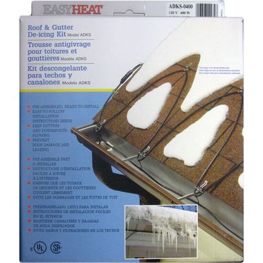 Click here to see Easyheat ADKS-400 EasyHeat ADKS-400 80' Roof and Gutter De-Icing Downspout Tape