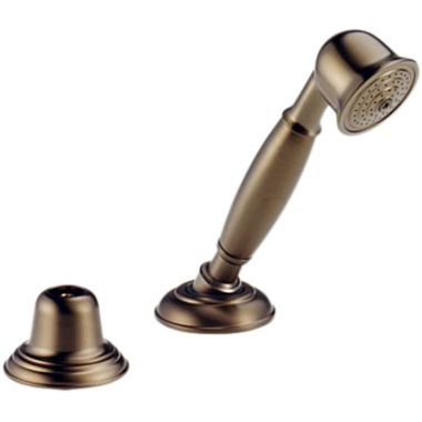 Click here to see Brizo 6010-BZLHP Brizo Traditional Roman Tub Hand Shower with Dual-Check Valves, Less Handle, 1.75 GPM, WaterSense, Brushed Bronze - 6010-BZLHP 