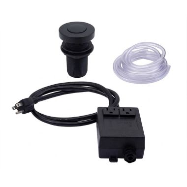 Click here to see Mountain Plumbing Products MT957/MB Mountain Plumbing Deluxe Round Flush Waste Disposer Air Switch, Freedom Mount, Matte Black - MT957/MB