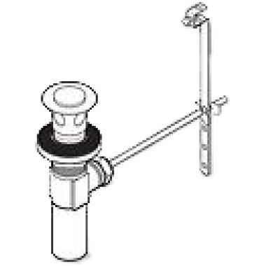 Click here to see Brizo RP42289 Brizo RP42289 Quiessence Polished Chrome 2-Piece Lift Rod