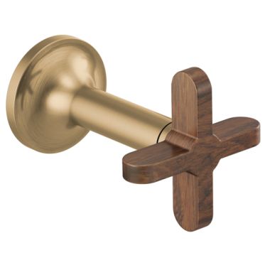 Click here to see Brizo HX5875-GLWD Brizo Wood-Cross Handle Kit for Odin Bath Collection Wall-Mount Lavatory Faucets, Brilliance Luxe Gold - HX5875-GLWD