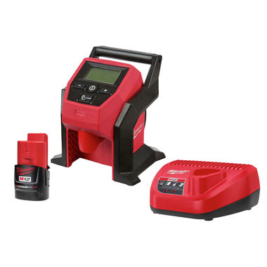 Click here to see Milwaukee 2475-21CP Milwaukee 2475-21CP M12 Compact Inflator Kit (2 Ah)