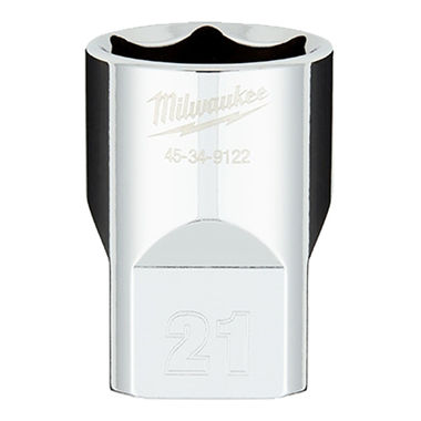 Click here to see Milwaukee 45-34-9122 Milwaukee 21mm Metric 6-Point Socket with 1/2