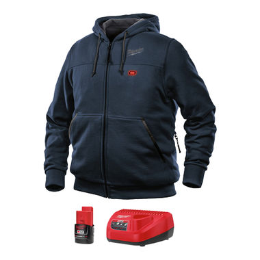 Click here to see Milwaukee 302BL-21M Milwaukee M12 Heated Hoodie Kit, Medium, Blue - 302BL-21M