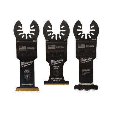 Click here to see Milwaukee 49-10-9001 Milwaukee OPEN-LOK 3-Piece Oscillating Multi-Tool All-Purpose Blade Variety Pack - 49-10-9001 