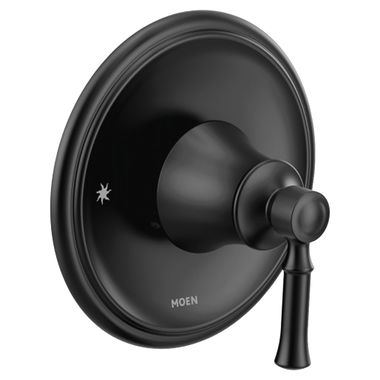 Click here to see Moen T2181BL Moen Dartmoor Posi-Temp Single-Handle Valve Trim, Lever Handle, Matte Black - T2181BL