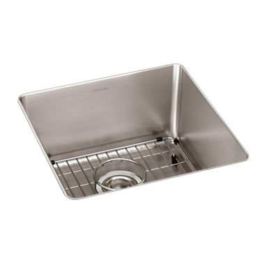 Click here to see Elkay ELUH1616TDBG Elkay ELUH1616TDBG Lustertone Iconix Single Bowl Undermount Kitchen Sink Kit, Stainless Steel - Luminous Satin