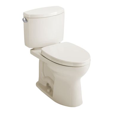 Click here to see Toto MS454124CEFG#12 TOTO Drake II Two-Piece Universal Height Toilet, Elongated, 1.28 GPF, CEFIONTECT, SS124 SoftClose, WASHLET+ Ready, Sedona Beige - MS454124CEFG#12