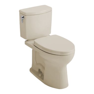 Click here to see Toto MS454124CUFG#03 TOTO MS454124CUFG#03 Drake II 1G Two-Piece Elongated 1.0 GPF Universal Height Toilet with CEFIONTECT and SS124 SoftClose Seat, WASHLET+ Ready, Bone