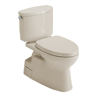 Click here to see Toto MS474124CEFG#03 TOTO MS474124CEFG#03 Vespin II Two-Piece Toilet, Elongated Bowl,  1.28 GPF, Washlet + Connection - Bone