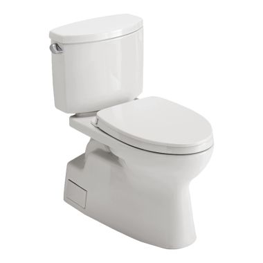 Click here to see Toto MS474124CEFG#11 TOTO MS474124CEFG#11 Vespin II Two-Piece Toilet, Elongated, 1.28 GPF, Washlet + Connection - Colonial White