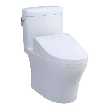 Click here to see Toto MW4363084CUMFG#01 TOTO MW4363084CUMFG#01 Aquia IV Two-Piece Elongated Toilet With C5 WASHLET+- Cotton White