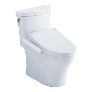 Click here to see Toto MW4483074CEMFG#01 TOTO MW4483074CEMFG#01 Aquia IV Two-Piece Elongated Toilet With C2 WASHLET+ - Cotton White