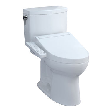 Click here to see Toto MW4543074CUFG#01 TOTO Drake II 1G WASHLET+ Two-Piece Toilet with C2 Bidet Seat, 1.0 GPF, Cotton White - MW4543074CUFG#01